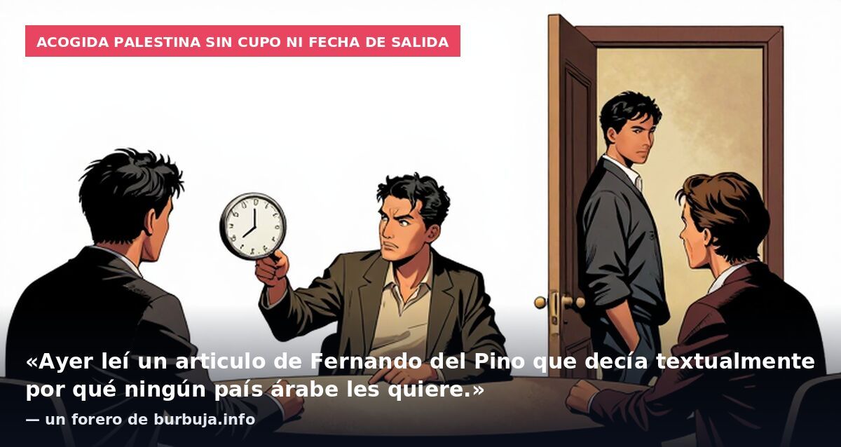 Acogida palestina sin cupo ni fecha de salida: «Ayer leí un articulo de Fernando del Pino que decía textualmente por qué ningún país árabe les quiere.» — un forero de burbuja.info