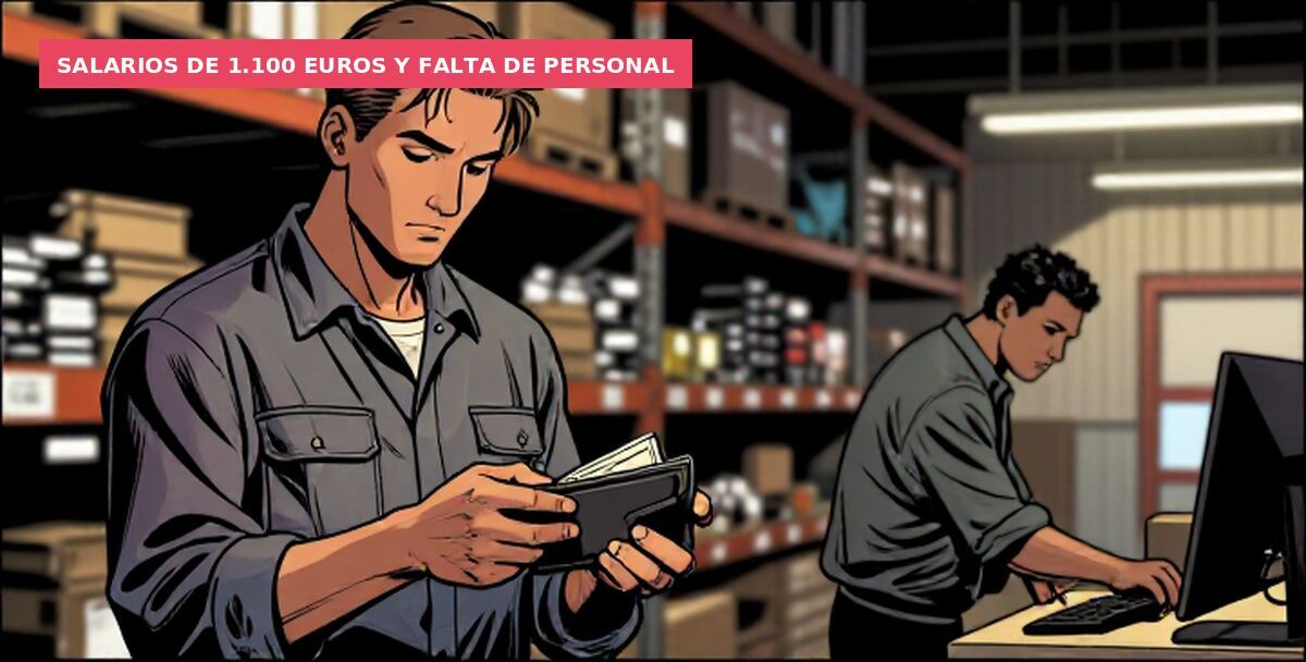 Salarios de 1.100 euros y falta de personal