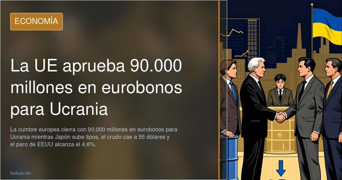 La UE aprueba 90.000 millones en eurobonos para Ucrania