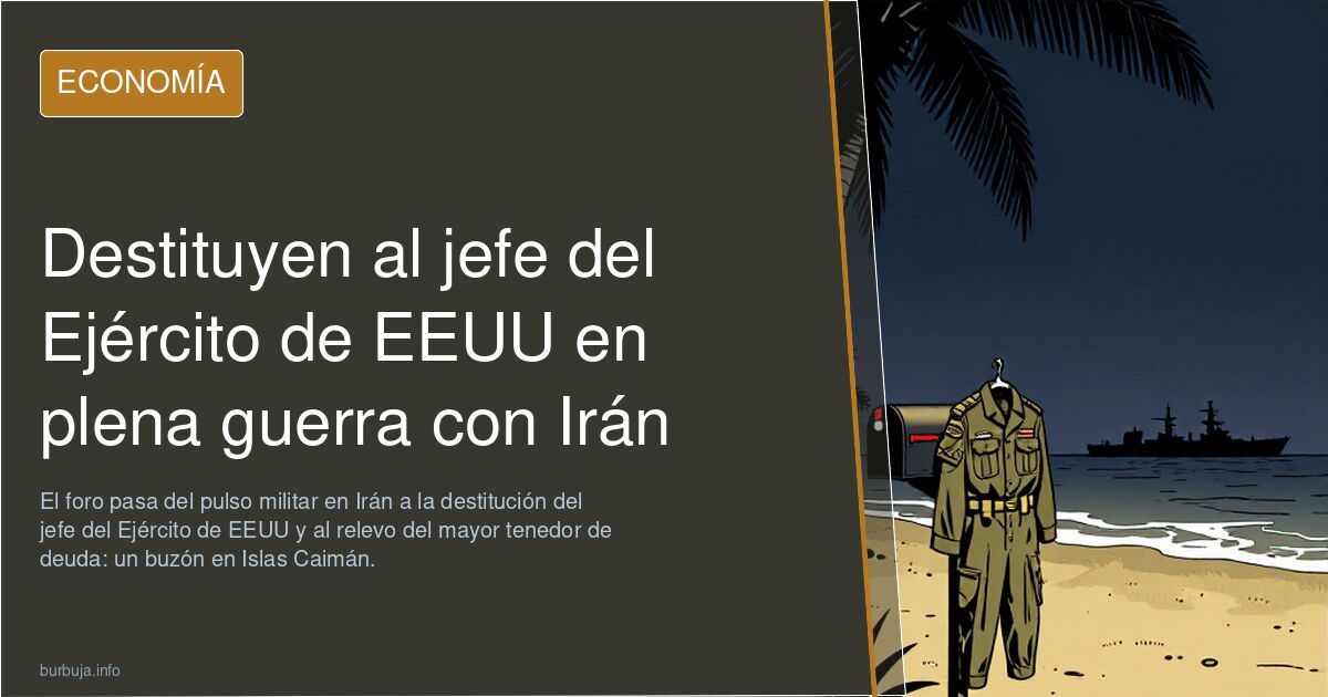 Destituyen al jefe del Ejército de EEUU en plena guerra con Irán