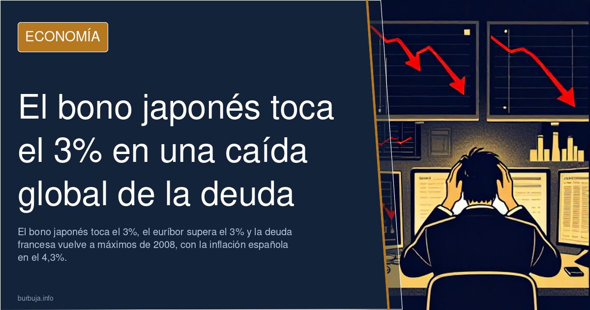 El bono japonés toca el 3% en una caída global de la deuda