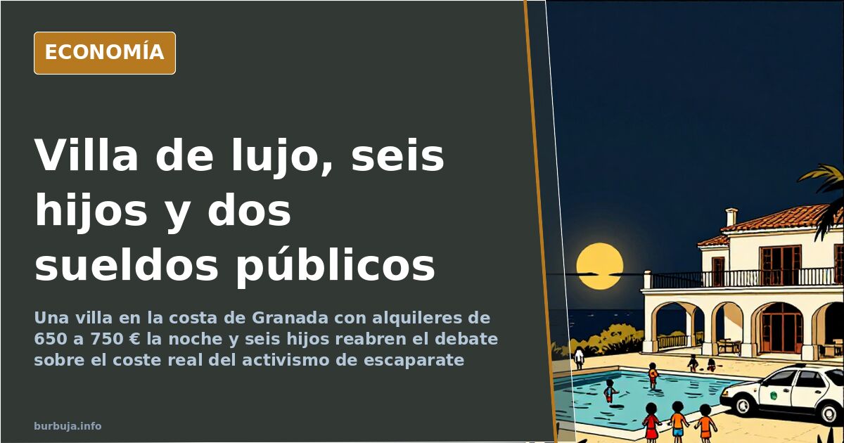 Villa de lujo con piscina en la costa de Granada, centro del debate sobre un alquiler de 750 euros la noche
