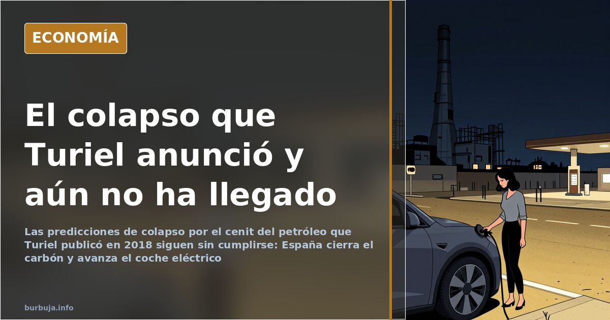 Turiel and Peak Oil: Predictions That Time Has Not Confirmed