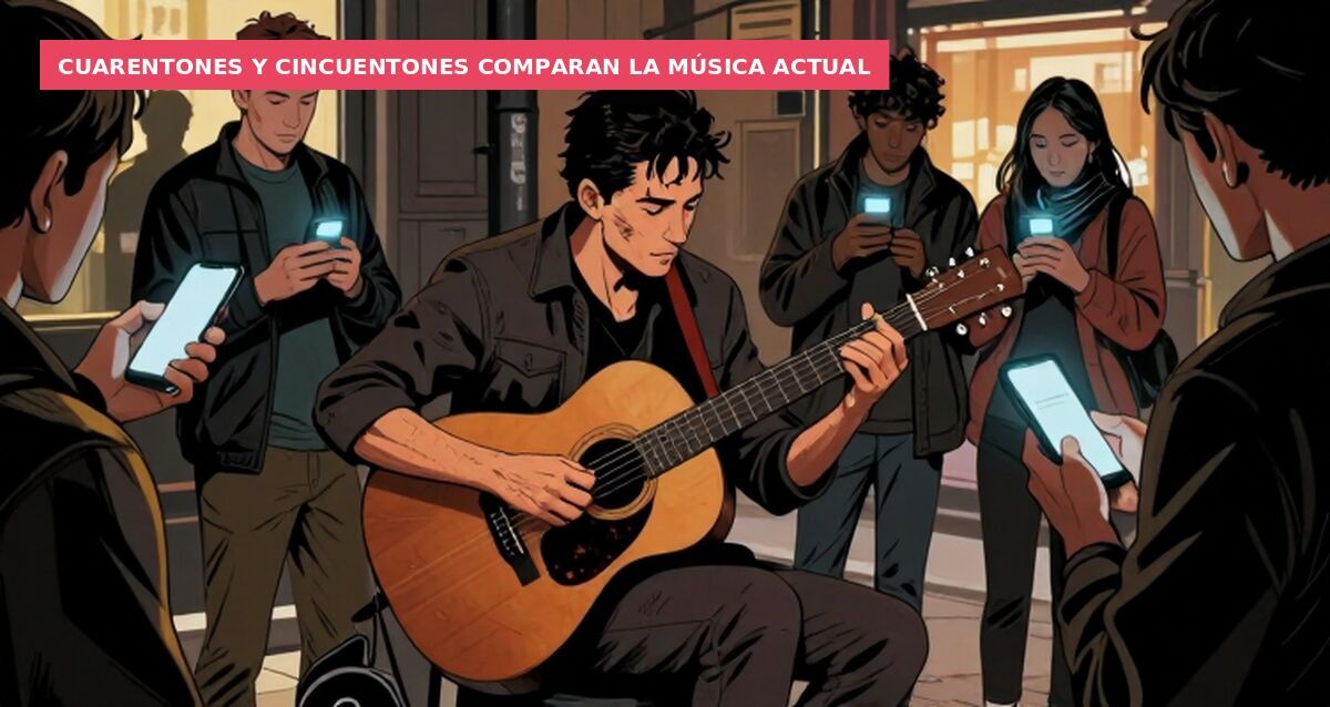 Cuarentones y cincuentones comparan la música actual