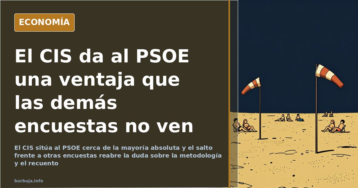 Gráfico de intención de voto que muestra al PSOE acercándose a la mayoría absoluta frente al PP y VOX