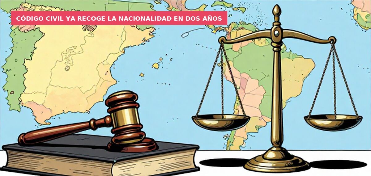 Código Civil ya recoge la nacionalidad en dos años