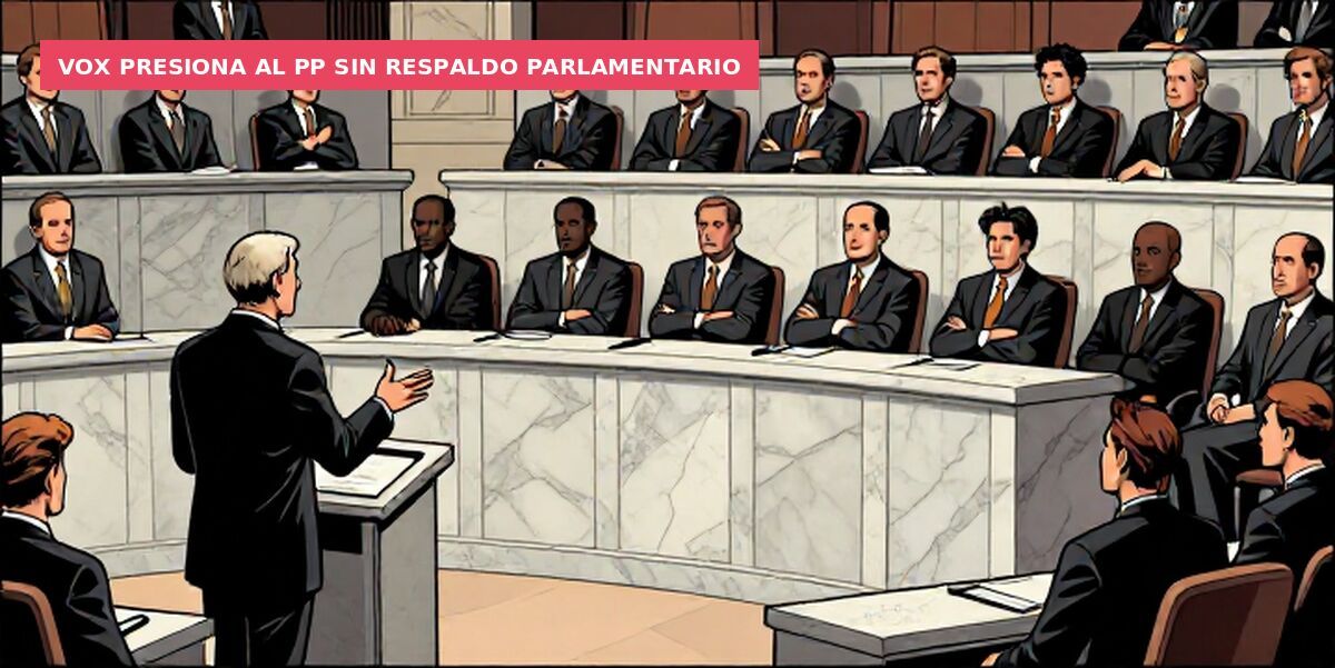 Vox presiona al PP sin respaldo parlamentario