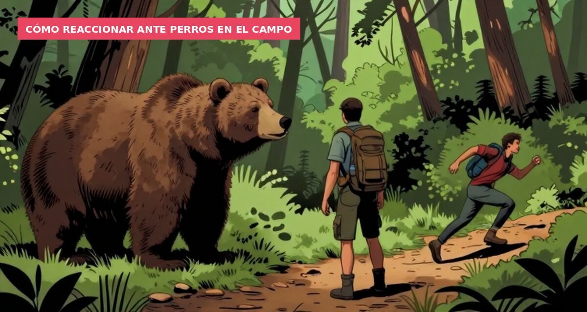 Cómo reaccionar ante perros en el campo