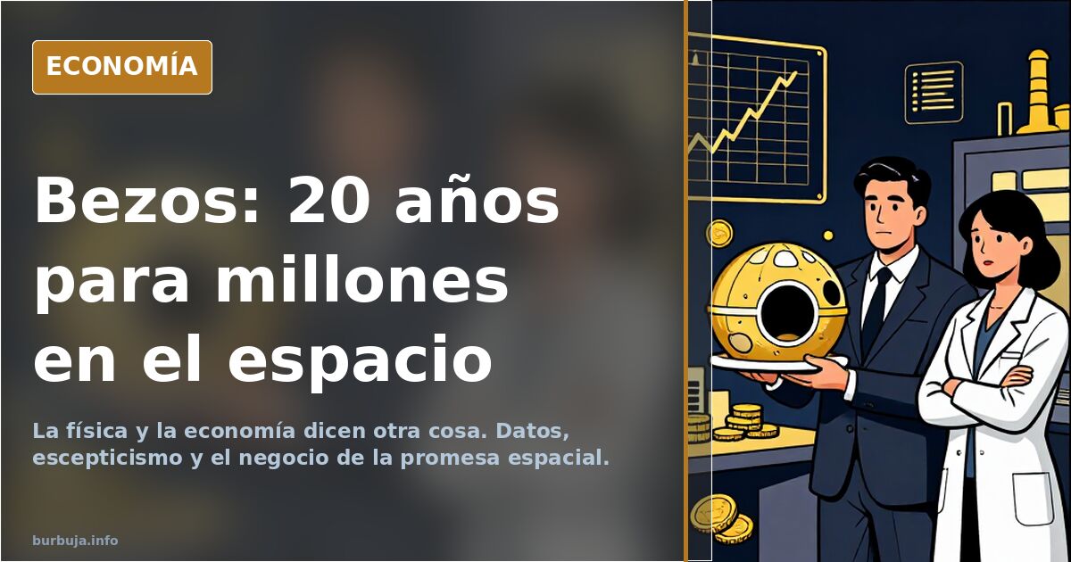 Bezos promete millones en el espacio: ¿futuro o humo?