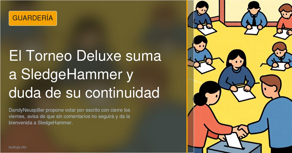 El Torneo Deluxe suma a SledgeHammer y duda de su continuidad
