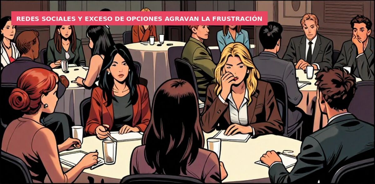 Redes sociales y exceso de opciones agravan la frustración