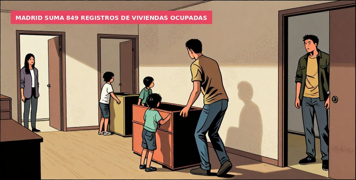 Madrid suma 849 registros de viviendas ocupadas