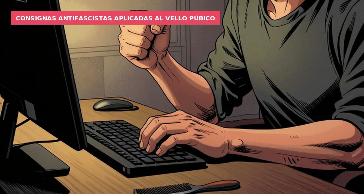 Consignas antifascistas aplicadas al vello púbico