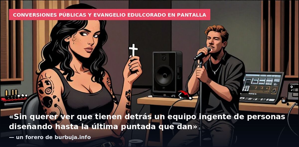 Conversiones públicas y Evangelio edulcorado en pantalla: «Sin querer ver que tienen detrás un equipo ingente de personas diseñando hasta la última puntada que dan» — un forero de burbuja.info