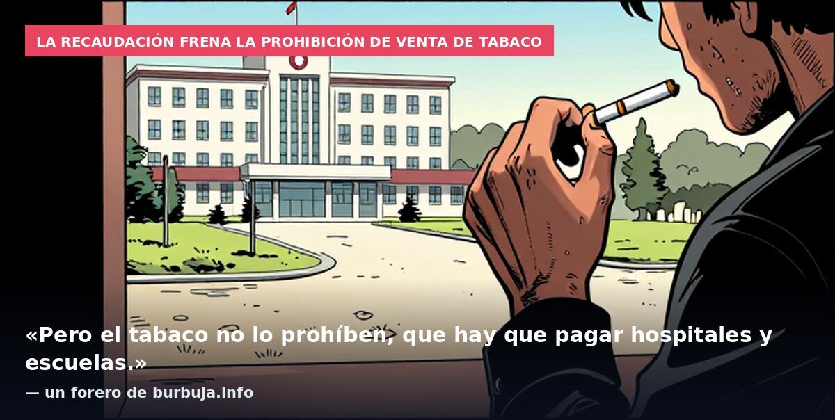 La recaudación frena la prohibición de venta de tabaco: «Pero el tabaco no lo prohíben, que hay que pagar hospitales y escuelas.» — un forero de burbuja.info