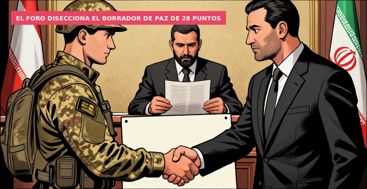 El foro disecciona el borrador de paz de 28 puntos