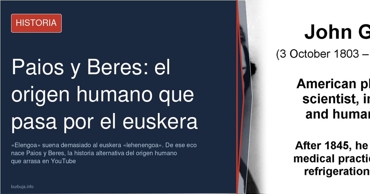 Pantalla de un documental de YouTube sobre Paios y Beres y la historia alternativa del origen humano en tres planetas