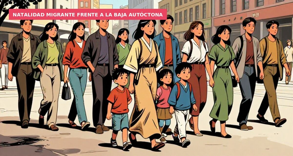 Natalidad migrante frente a la baja autóctona