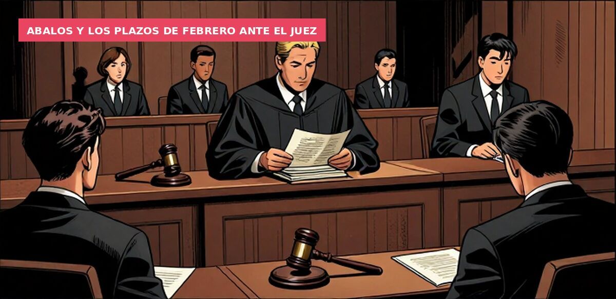 Abalos y los plazos de febrero ante el juez