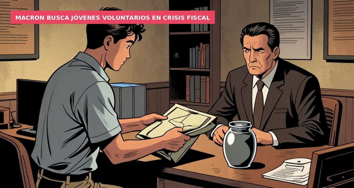 Macron busca jóvenes voluntarios en crisis fiscal