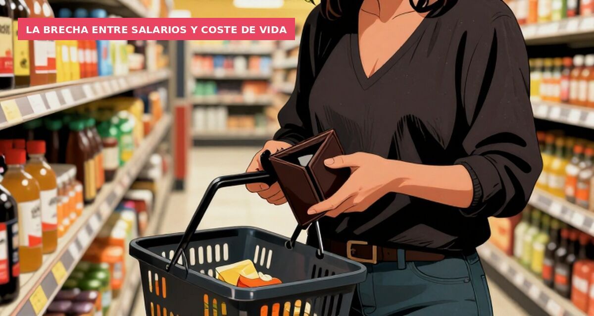 La brecha entre salarios y coste de vida