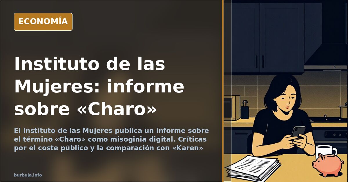 Informe del Instituto de las Mujeres sobre el término charo y la misoginia digital en Internet