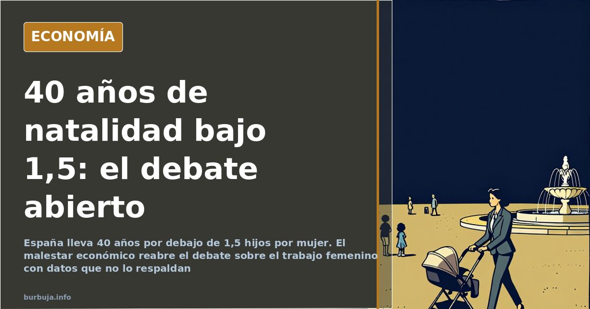 Spain's Fertility Rate Below 1.5 Children Per Woman for 40 Years
