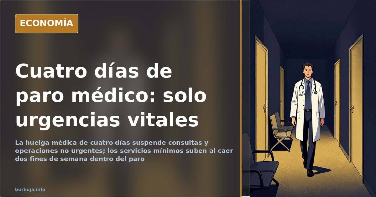 Sala de espera de un centro de salud público con asientos vacíos durante la huelga médica de cuatro días