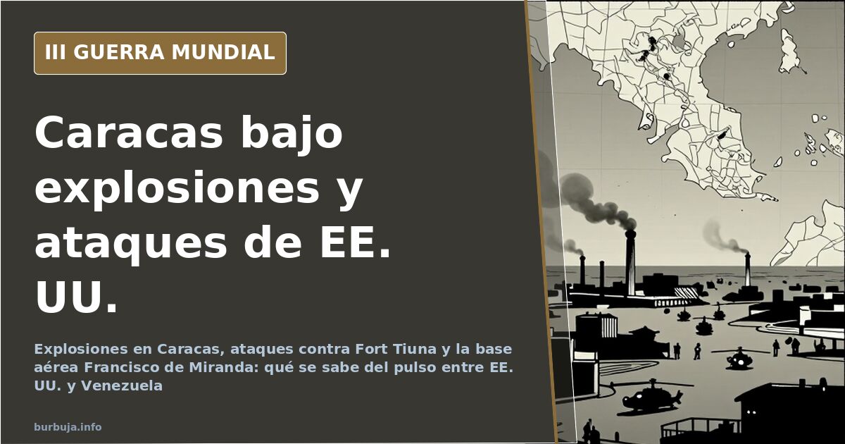 US Strikes Venezuelan Bases Amid Caracas Explosions
