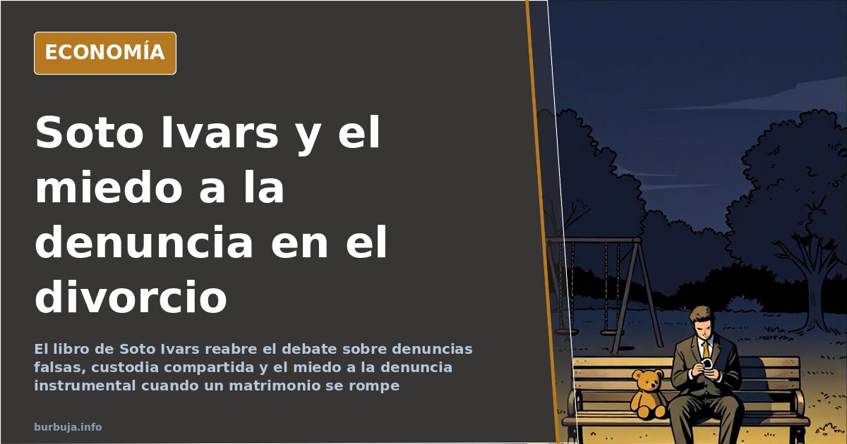 Libro abierto sobre una mesa junto a documentos judiciales; ilustración editorial en azul marino y dorado
