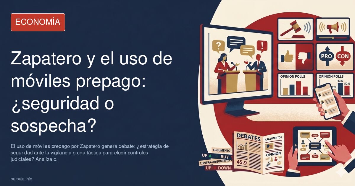 El uso de móviles prepago por Zapatero genera debate: ¿estrategia de seguridad ante la vigilancia o una táctica para eludir c