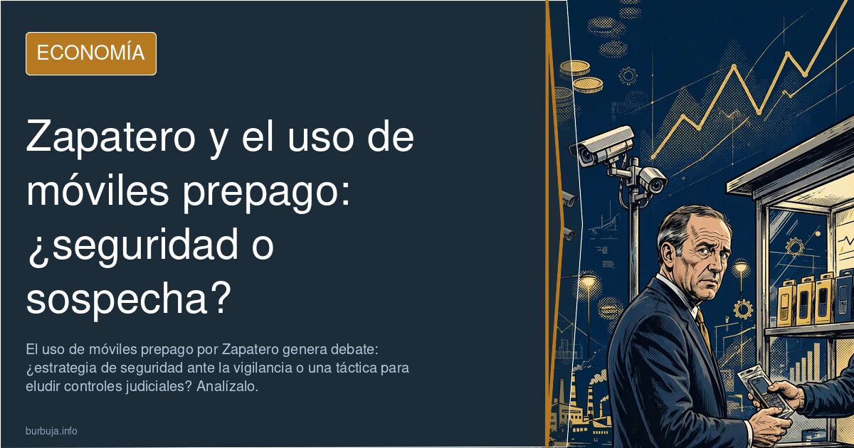 Zapatero tirando de Móviles de pre-pago como los narcos y terroristas.