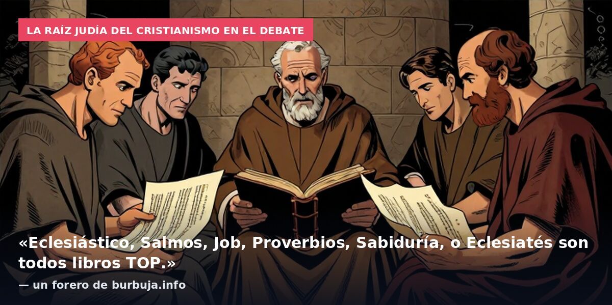 La raíz judía del cristianismo en el debate: «Eclesiástico, Salmos, Job, Proverbios, Sabiduría, o Eclesiatés son todos libros TOP.» — un forero de burbuja.info