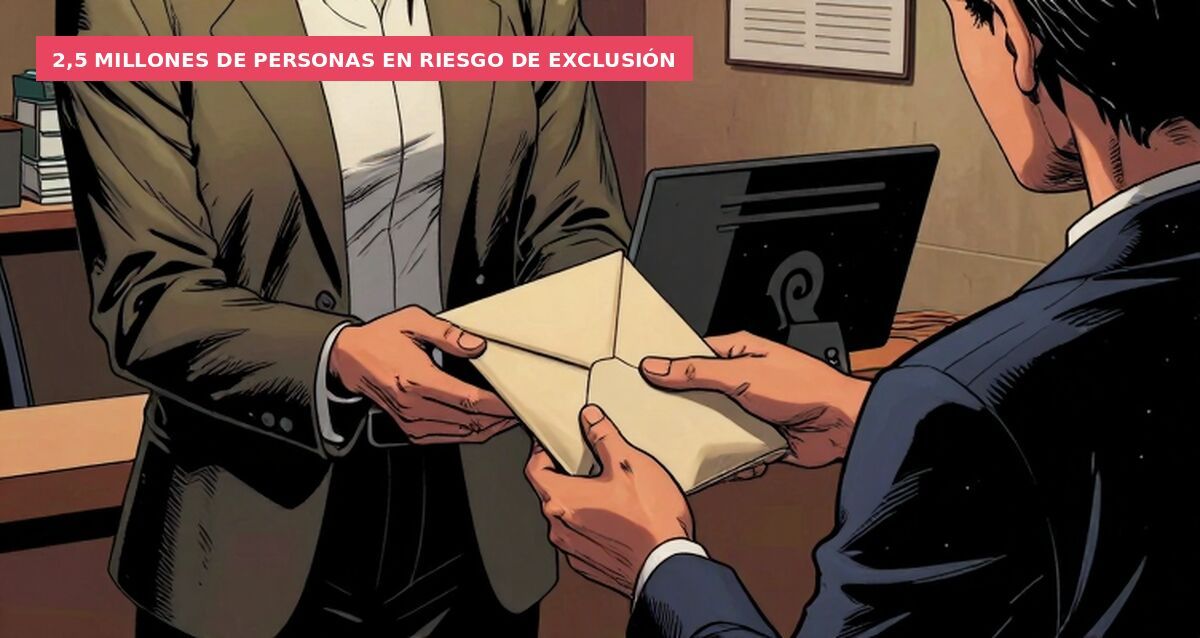 2,5 millones de personas en riesgo de exclusión