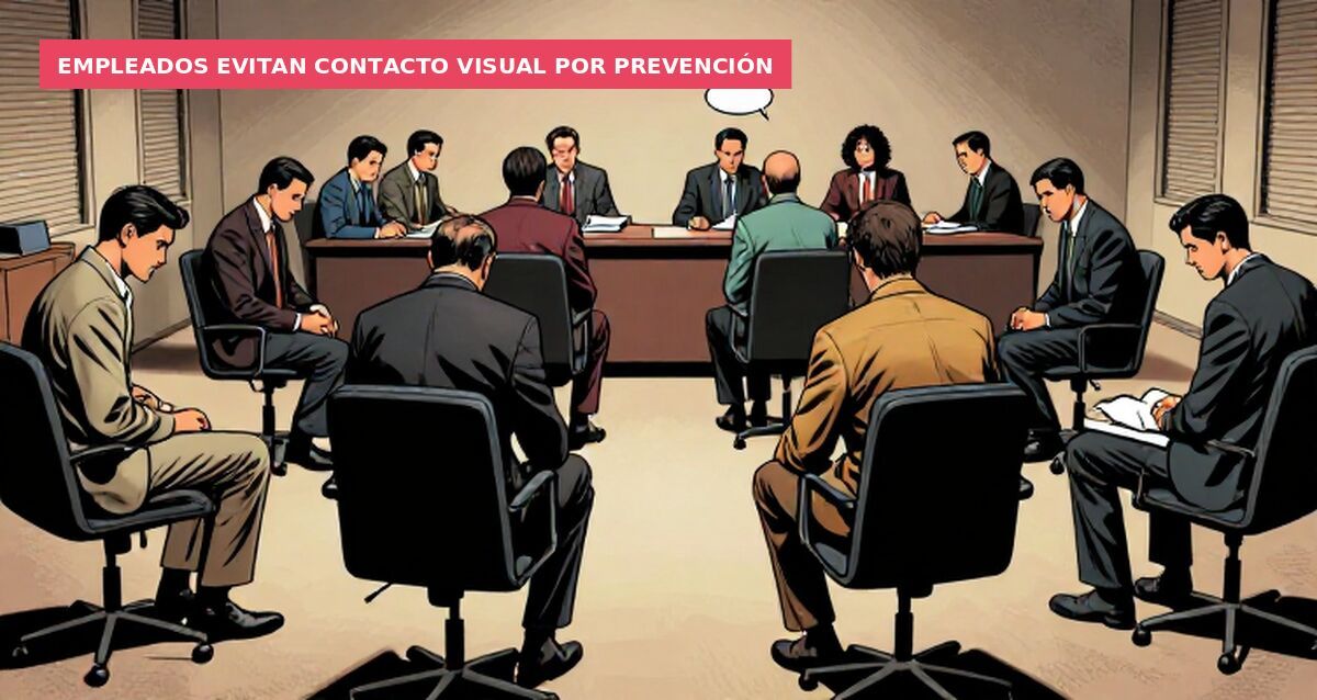 Empleados evitan contacto visual por prevención