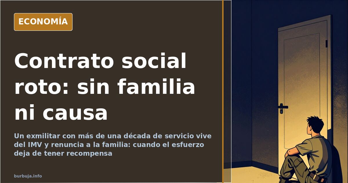 Hombre de espaldas ante una ventana urbana, símbolo del contrato social roto entre esfuerzo y familia