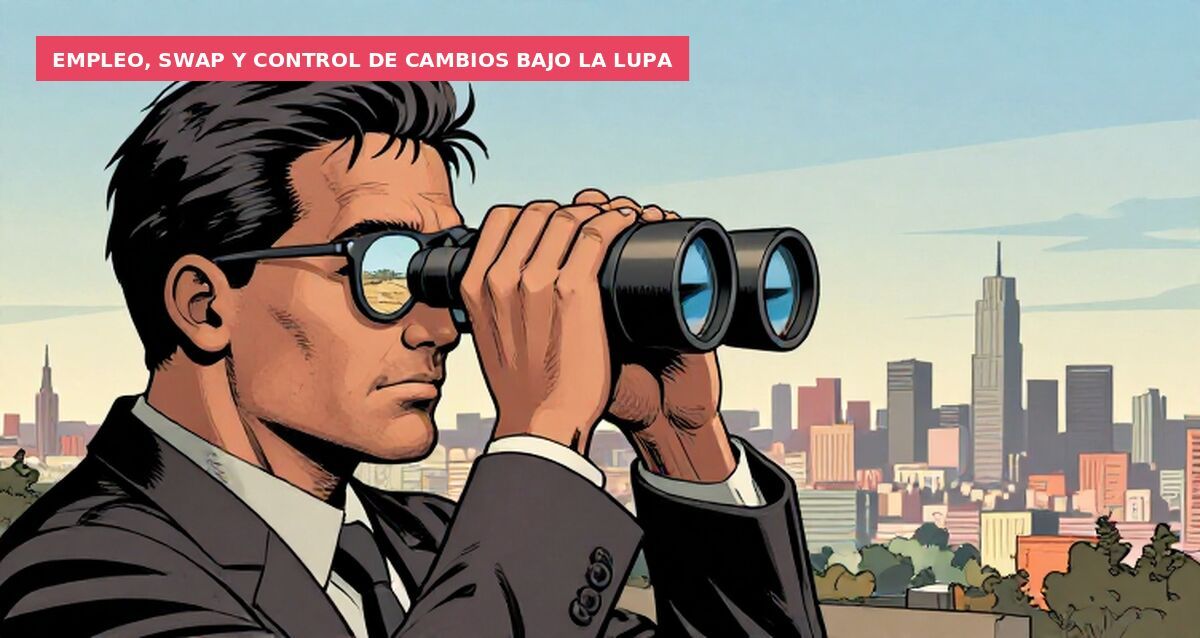 Empleo, swap y control de cambios bajo la lupa