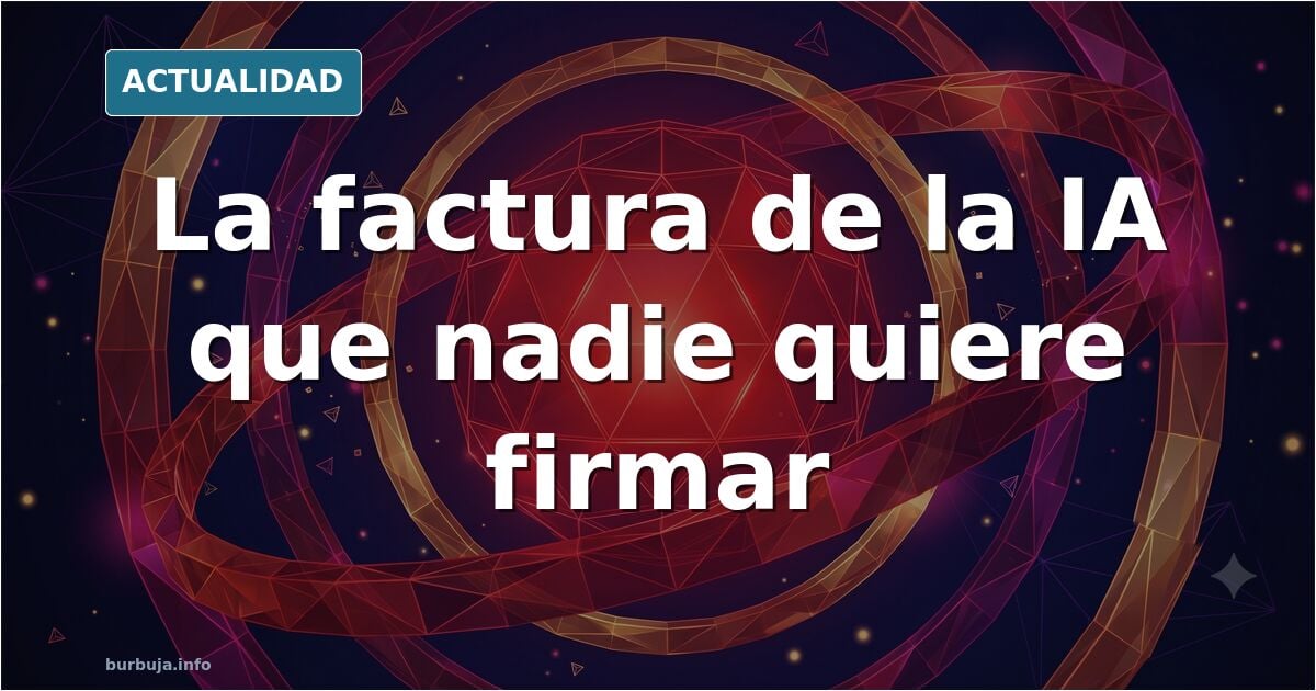 Quién paga la IA: capital riesgo, Big Tech y el usuario