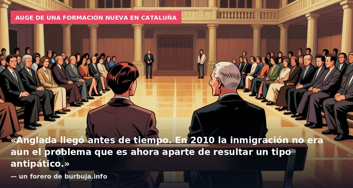 Auge de una formación nueva en Cataluña: «Anglada llegó antes de tiempo. En 2010 la inmigración no era aun el problema que es ahora aparte de resultar un tipo antipático.» — un forero de burbuja.info