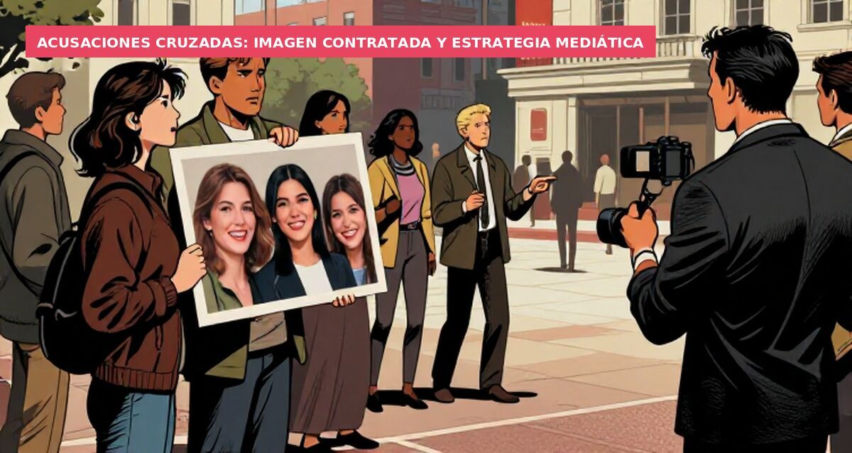 Acusaciones cruzadas: imagen contratada y estrategia mediática