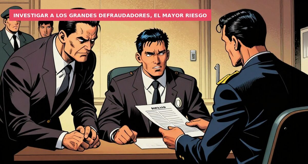 Investigar a los grandes defraudadores, el mayor riesgo