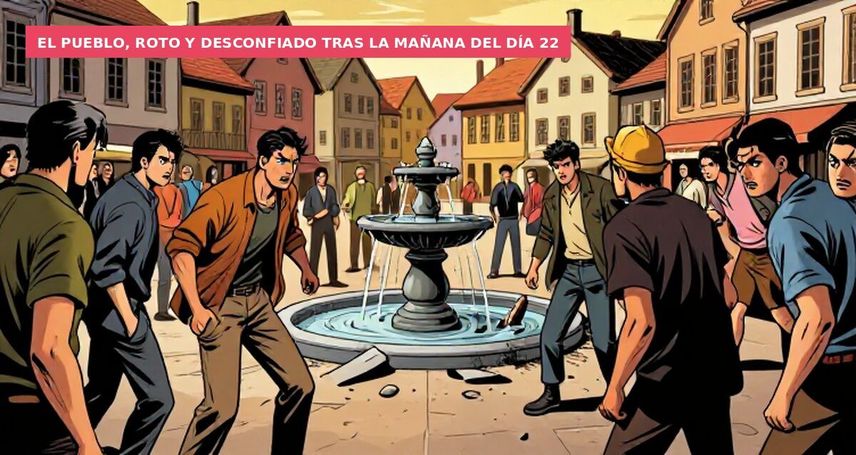 El pueblo, roto y desconfiado tras la mañana del día 22