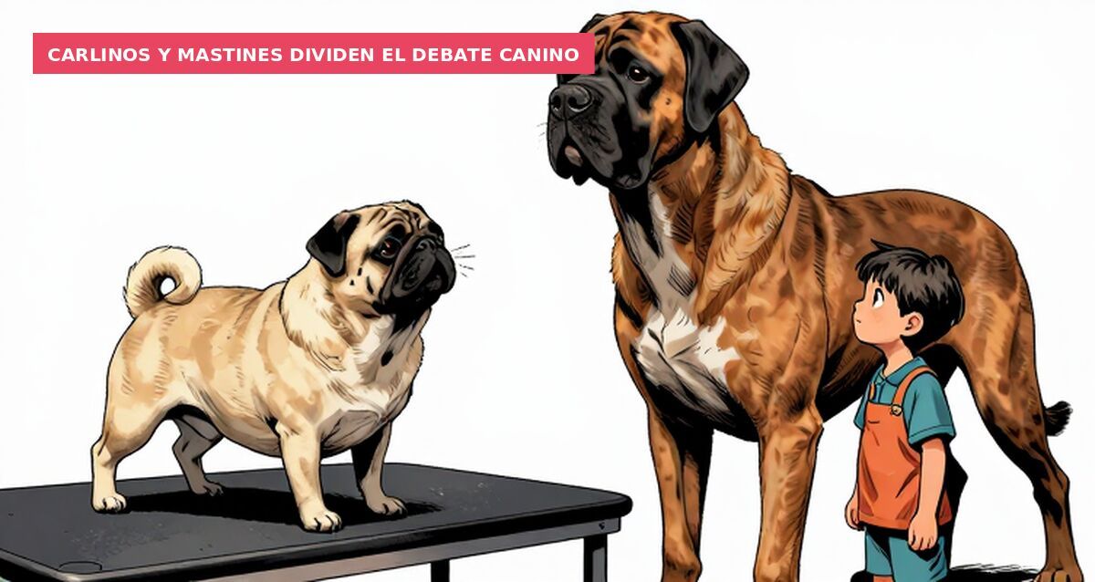 Carlinos y mastines dividen el debate canino