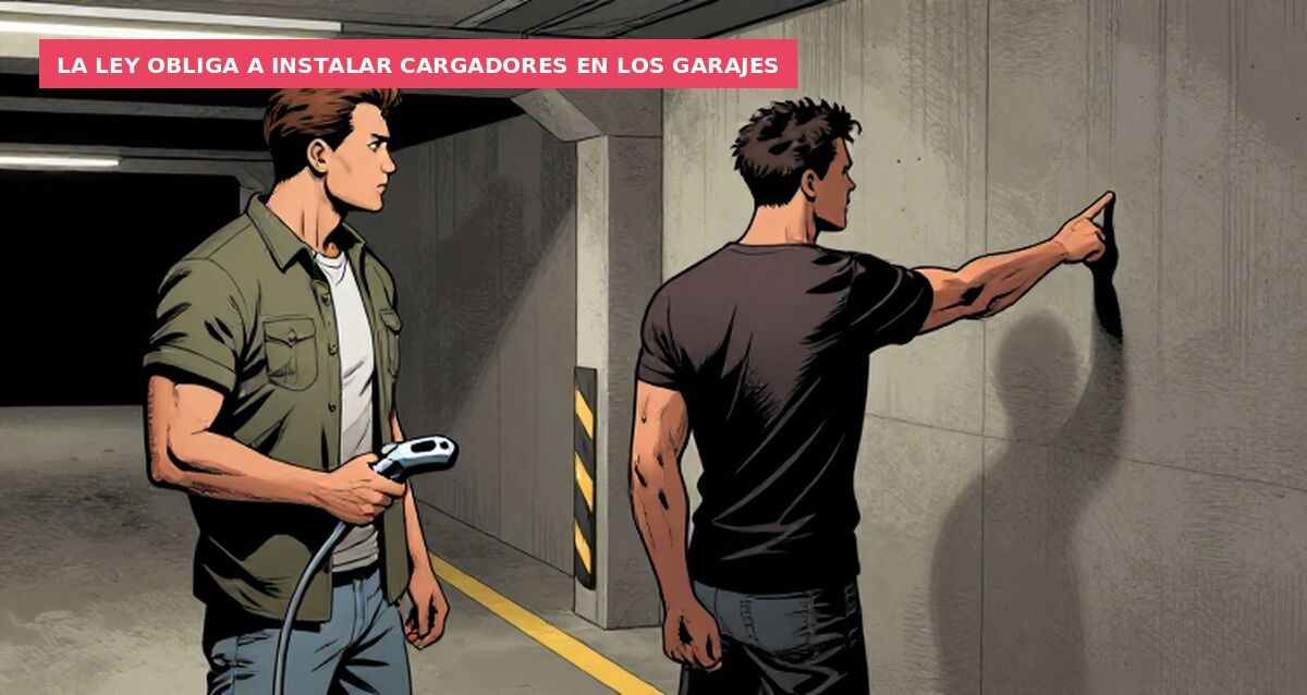 La ley obliga a instalar cargadores en los garajes