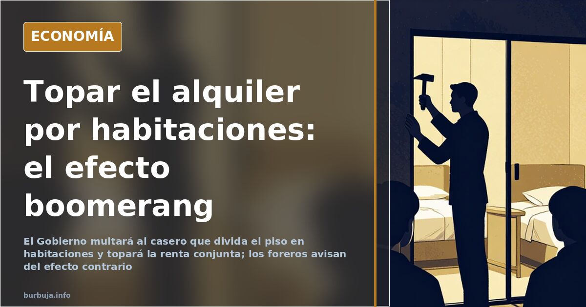 Fachada de un edificio de viviendas con ventanas iluminadas en una ciudad española con el alquiler tensionado
