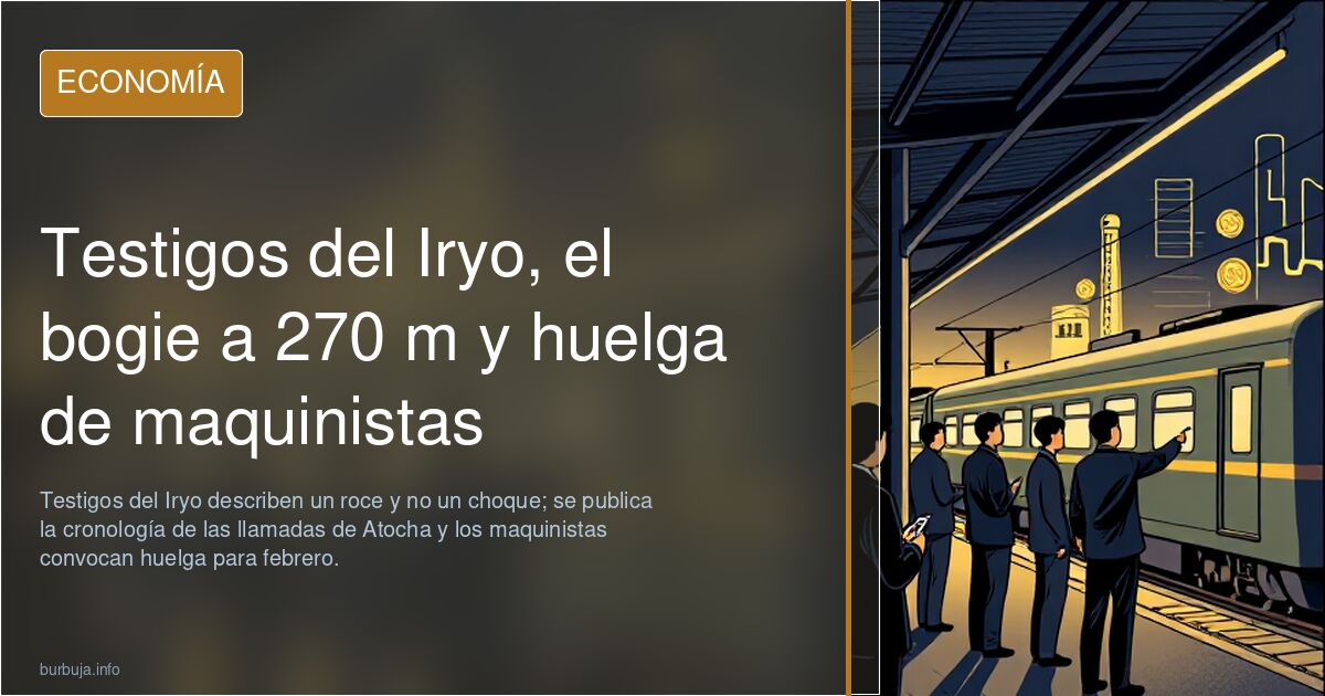 Testigos del Iryo, el bogie a 270 m y huelga de maquinistas