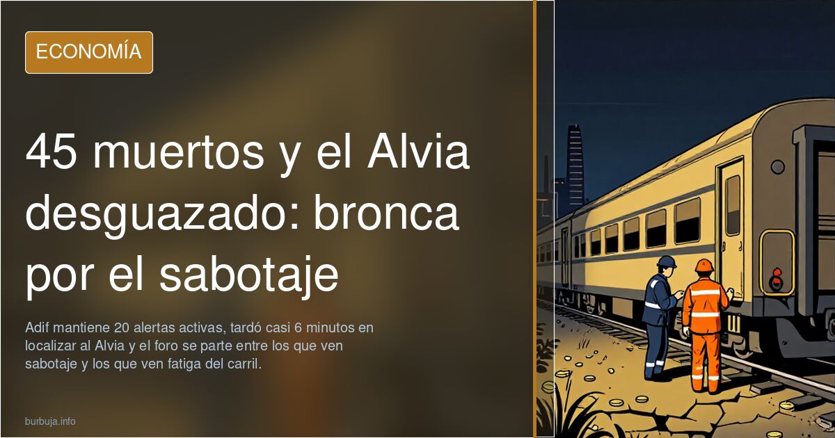 45 muertos y el Alvia desguazado: bronca por el sabotaje