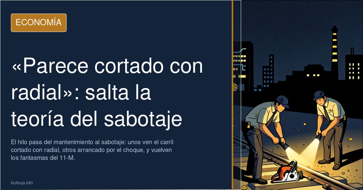 «Parece cortado con radial»: salta la teoría del sabotaje