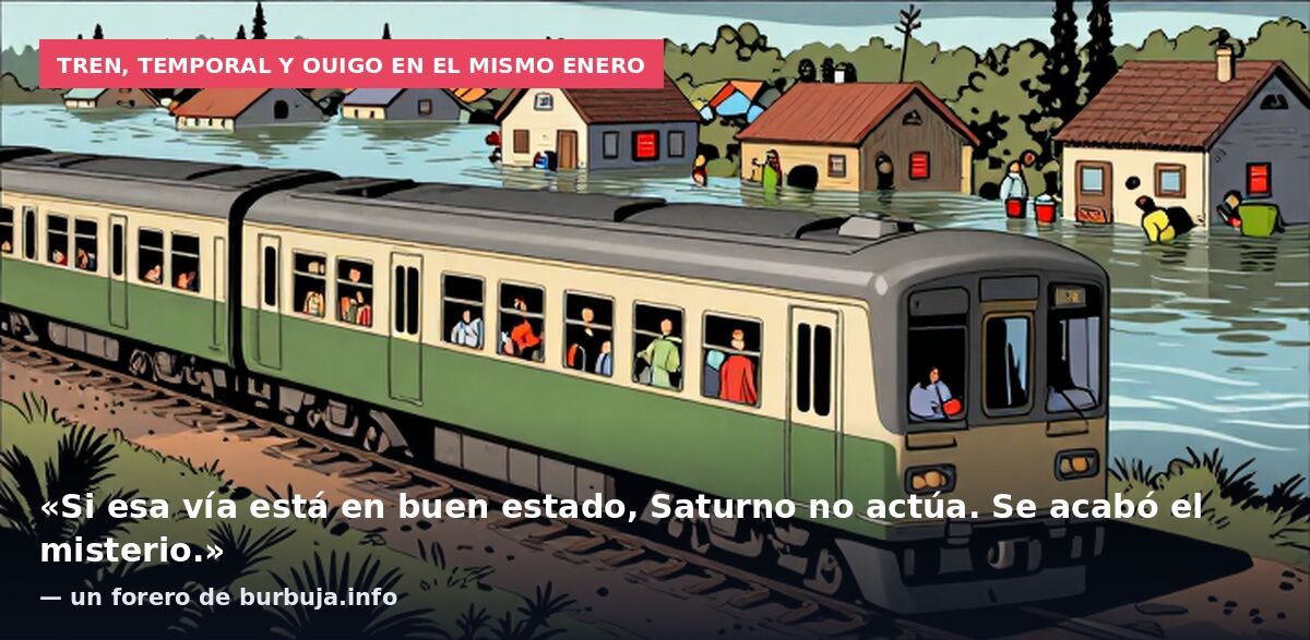 Tren, temporal y Ouigo en el mismo enero: «Si esa vía está en buen estado, Saturno no actúa. Se acabó el misterio.» — un forero de burbuja.info