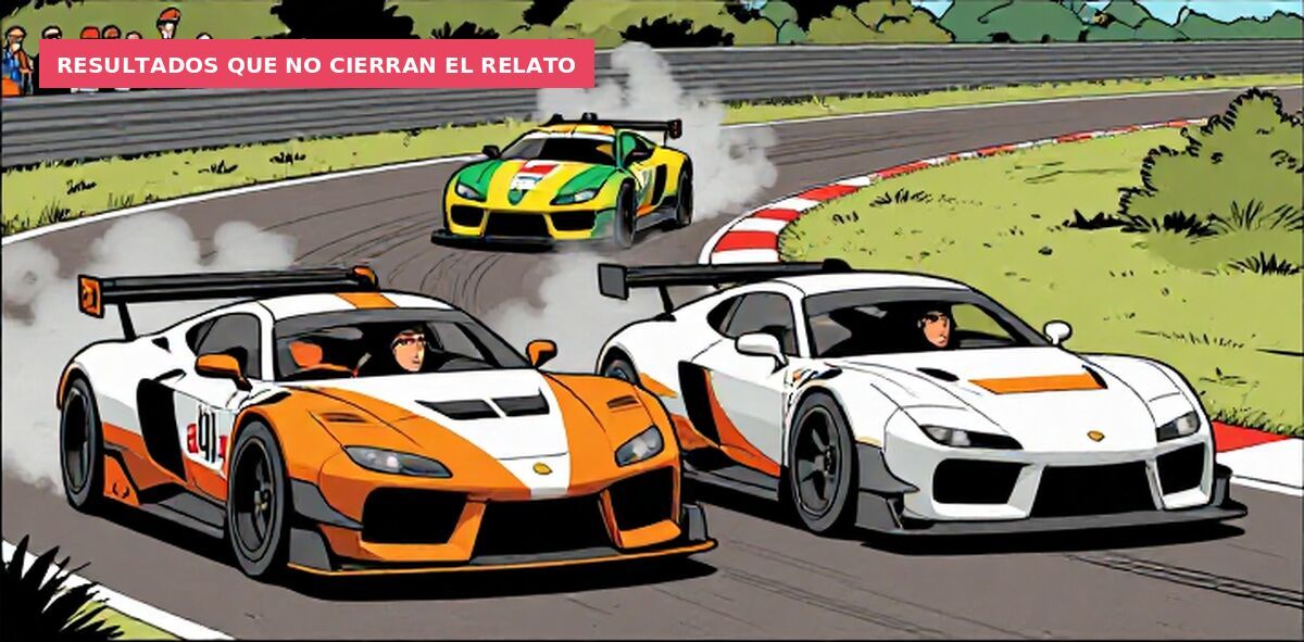 Resultados que no cierran el relato